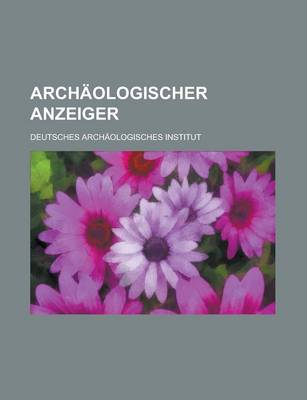 Book cover for Archaologischer Anzeiger