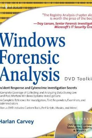 Cover of Windows Forensic Analysis