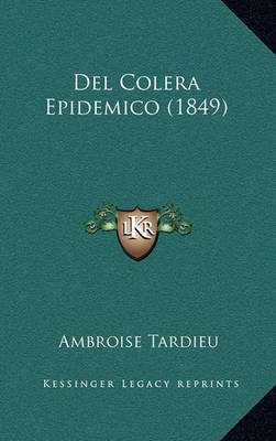 Book cover for del Colera Epidemico (1849)