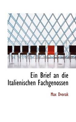 Book cover for Ein Brief an Die Italienischen Fachgenossen