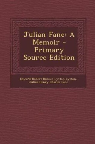 Cover of Julian Fane