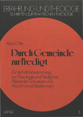 Book cover for Durch Gemeinde Zur Predigt