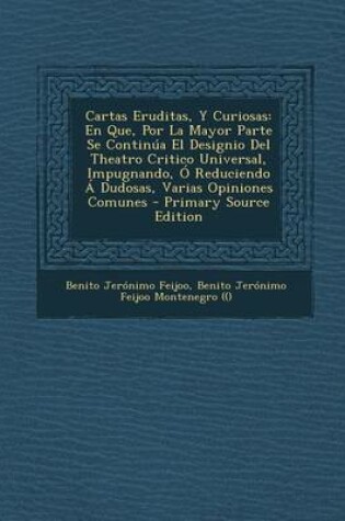 Cover of Cartas Eruditas, y Curiosas