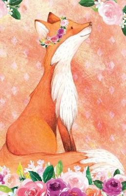 Book cover for Journal Notebook For Animal Lovers Red Fox In Flowers