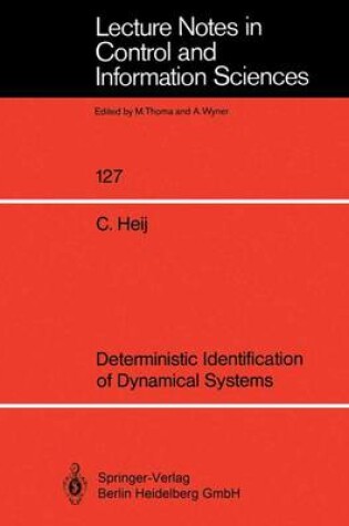 Cover of Deterministic Identification of Dynamical Systems
