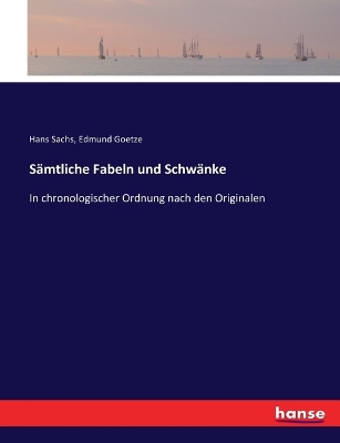 Book cover for Sämtliche Fabeln und Schwänke