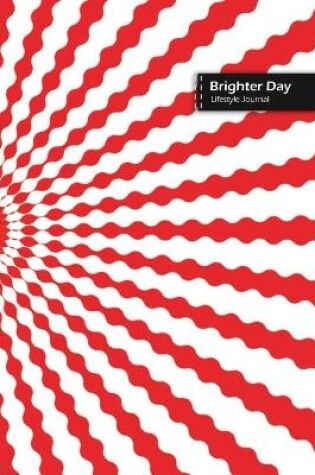 Cover of Brighter Day Lifestyle Journal, Blank Write-in Notebook, Dotted Lines, Wide Ruled, Size (A5) 6 x 9 In (Red)