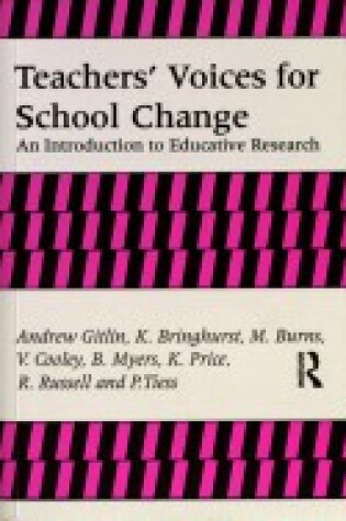 Cover of Teachers' Voices for School Change
