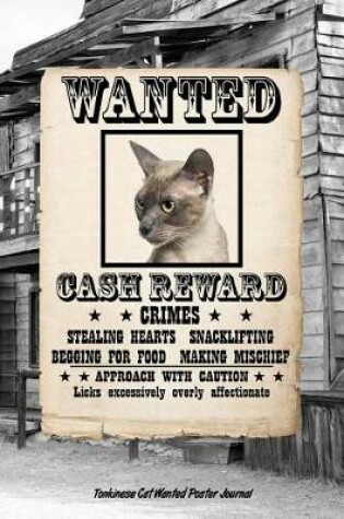 Cover of Tonkinese Cat Wanted Poster Journal