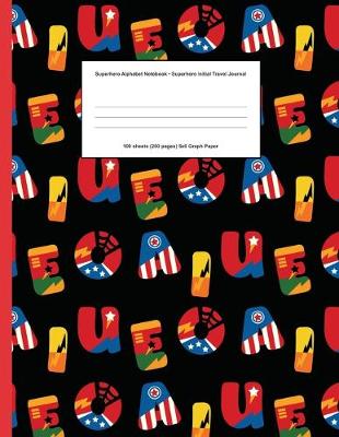 Book cover for Superhero Alphabet Notebook