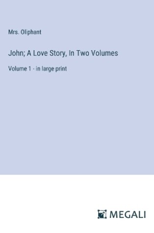 Cover of John; A Love Story, In Two Volumes