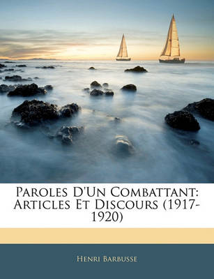 Book cover for Paroles D'Un Combattant