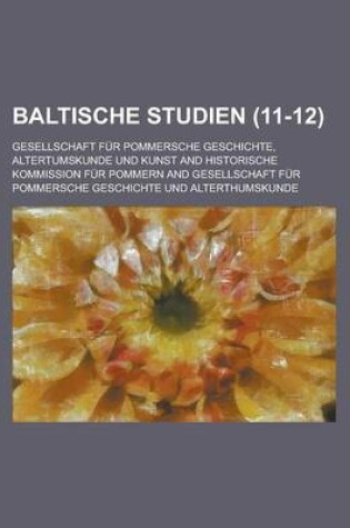 Cover of Baltische Studien (11-12)