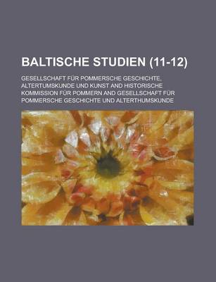 Book cover for Baltische Studien (11-12)