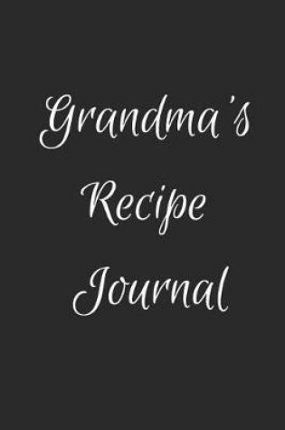 Cover of Grandma's Recipe Journal