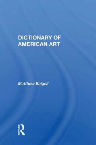 Cover of Dictionary Of Modern Art