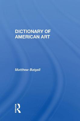 Book cover for Dictionary Of Modern Art