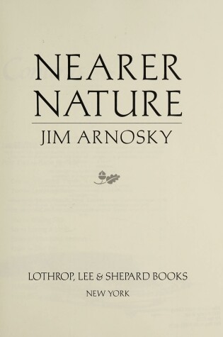 Cover of Nearer Nature