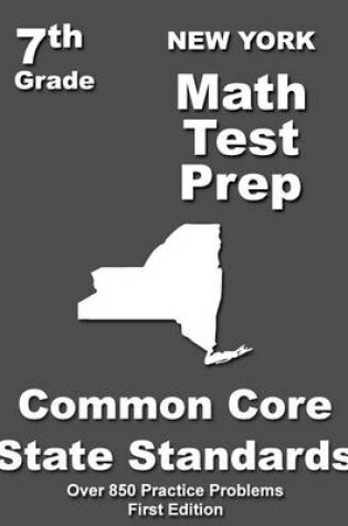 Cover of New York 7th Grade Math Test Prep