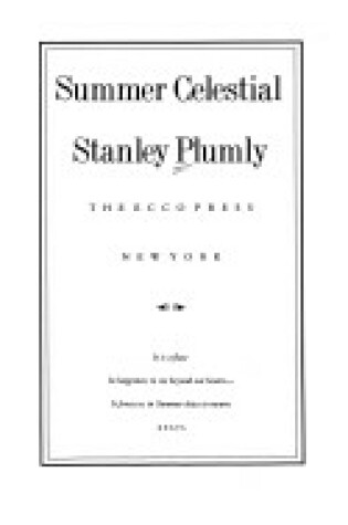 Cover of Summer Celestial