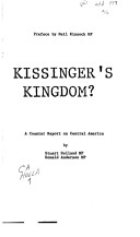 Book cover for Kissinger's Kingdom