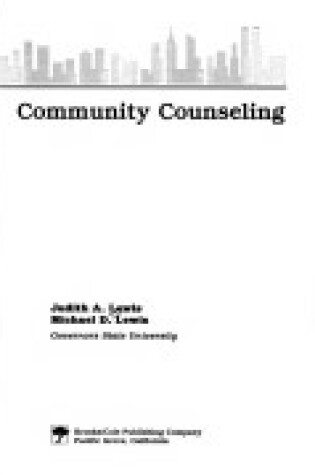 Cover of Community Counselling