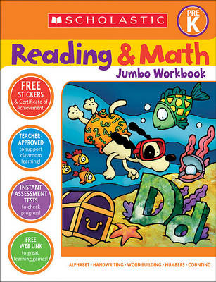 Book cover for Reading & Math Jumbo Workbook: Grade Prek