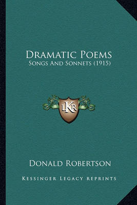 Book cover for Dramatic Poems Dramatic Poems