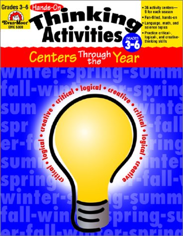 Book cover for Hands-On Thinking Activities - Centers Through the Year, Grades 4-6