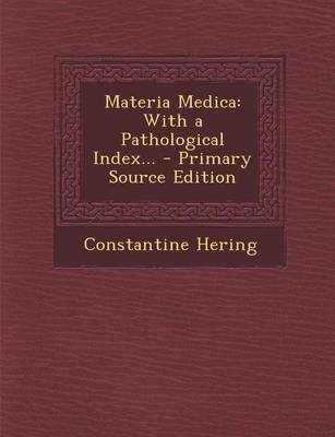 Book cover for Materia Medica