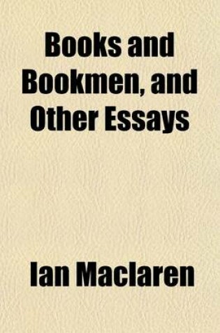 Cover of Books and Bookmen, and Other Essays