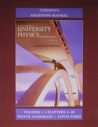 Book cover for Student's Solution Manual for University Physics with Modern Physics Volume 1 (Chs. 1-20)