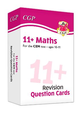 Book cover for 11+ CEM Maths Revision Question Cards - Ages 10-11