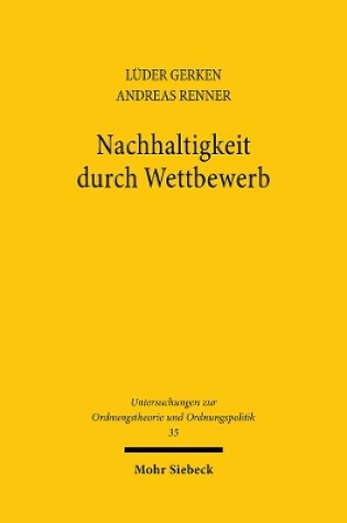 Cover of Nachhaltigkeit durch Wettbewerb