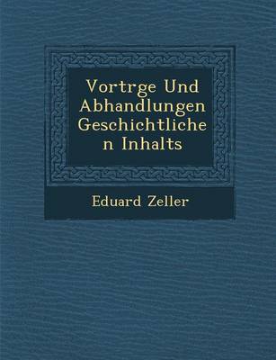 Book cover for Vortr GE Und Abhandlungen Geschichtlichen Inhalts