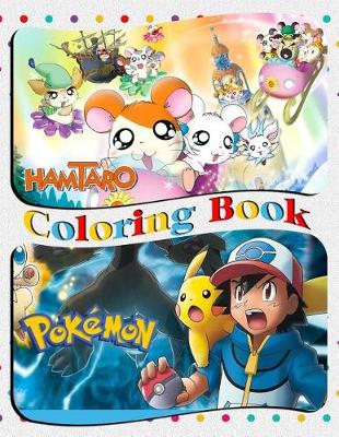 Book cover for Hamtaro & Pokemon Coloring Book