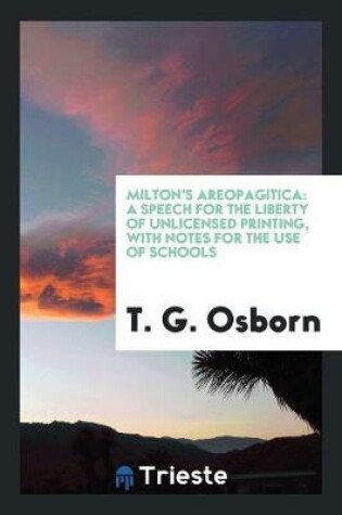 Cover of Milton's Areopagitica