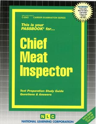 Book cover for Chief Meat Inspector