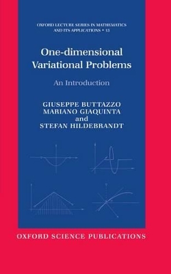 Book cover for One-dimensional Variational Problems