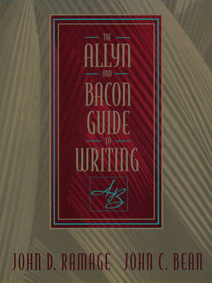 Book cover for Allyn & Bacon Guide to Writing and UW Custom Internet guide