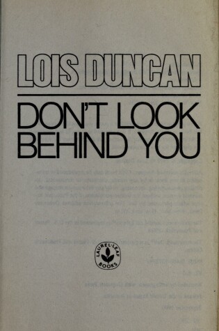 Cover of Don't Look behind You