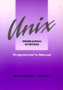 Cover of Unix Research Syst 10e V1:Prog Man