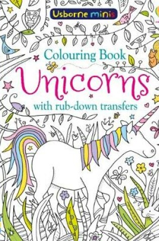 Cover of Colouring Book Unicorns with Rub-Down Transfers x 5 pack