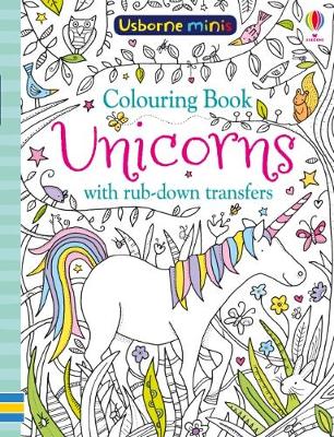 Cover of Colouring Book Unicorns with Rub-Down Transfers x 5 pack