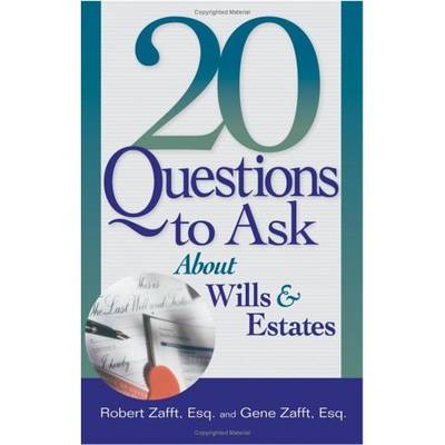 Cover of 20 Questions to Ask About Wills and Estates