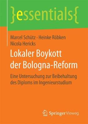 Book cover for Lokaler Boykott der Bologna-Reform