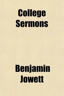 Book cover for College Sermons