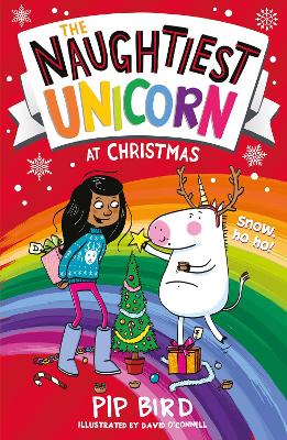 Book cover for The Naughtiest Unicorn at Christmas