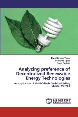 Book cover for Analyzing preference of Decentralized Renewable Energy Technologies