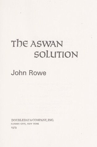 Cover of The Aswan Solution